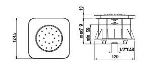 Душевая форсунка Paini 50CR721IQS хром